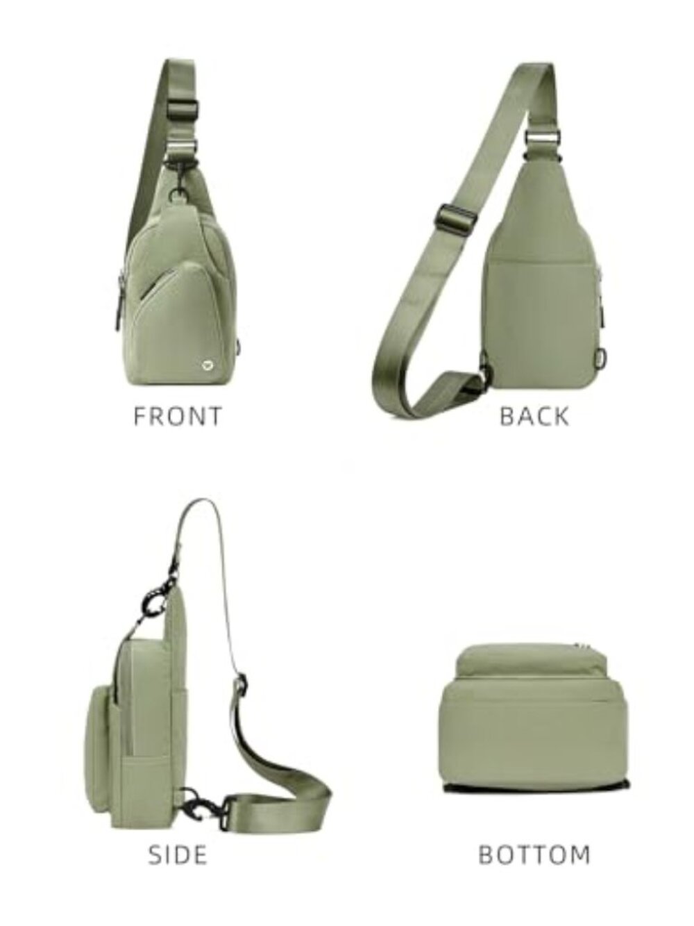 🆕 WESTBRONCO Small Sling Bag for Women Nylon Crossbody Sling Backpck - Picture 6 of 8